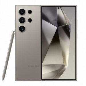 Samsung Galaxy S24 Ultra 5G Key Features RAM: 12GB Internal Storage: 256GB, 512GB Battery: 5000 mAh Main camera: 200MP + 50MP + 10MP + 10MP Front camera: 12 MP Display: 6.8 inch + 120Hz AMOLED display Processor: Qualcomm Snapdragon 8 Gen 3 Connectivity: Dual SIM, 3G, 4G, 5G, Wi-Fi Colors: Titanium Black, Titanium Gray, Titanium Violet, Titanium Yellow OS: Android 14, One UI 6.1