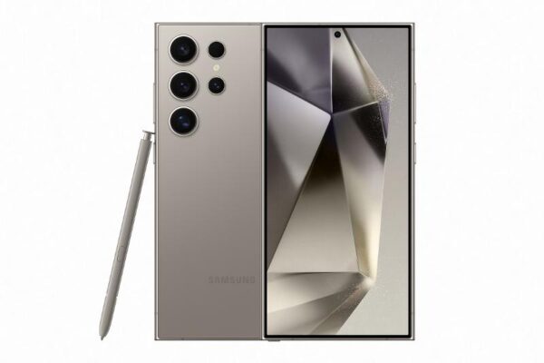 Samsung Galaxy S24 Ultra 5G Key Features RAM: 12GB Internal Storage: 256GB, 512GB Battery: 5000 mAh Main camera: 200MP + 50MP + 10MP + 10MP Front camera: 12 MP Display: 6.8 inch + 120Hz AMOLED display Processor: Qualcomm Snapdragon 8 Gen 3 Connectivity: Dual SIM, 3G, 4G, 5G, Wi-Fi Colors: Titanium Black, Titanium Gray, Titanium Violet, Titanium Yellow OS: Android 14, One UI 6.1